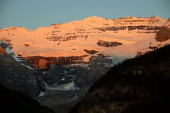 21 First Rays Of Sunrise Burn Mount Victoria Yellow Orange Close Up From lake Louise.jpg